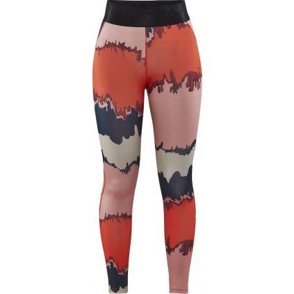 Dámské sportovní legíny CRAFT Core Essence oranžová (Velikost XS)
