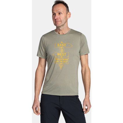 Pánské funkční triko KILPI Garove tmavě zelené (Velikost 3XL)