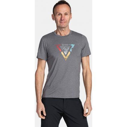 Pánské funkční triko KILPI Lismain tmavě šedé (Velikost XS)