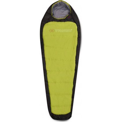 Spacák TRIMM Impact zelený/šedý (Velikost 185 cm, Barva kiwi green/ dark grey, Orientace zipu Levý)