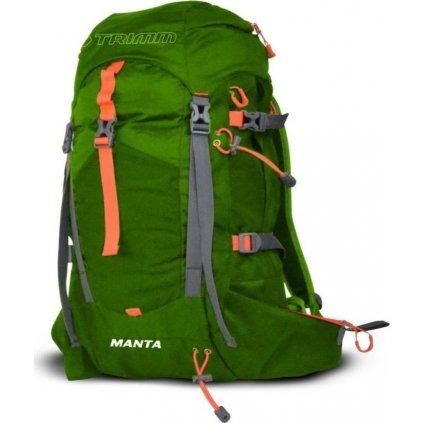 Batoh turistický TRIMM Manta 30l zelený (Velikost 30 l, Barva Green/Orange)