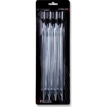 Kolík stanový TRIMM V-PEG - S30 stříbrný (Velikost uni, Barva silver)