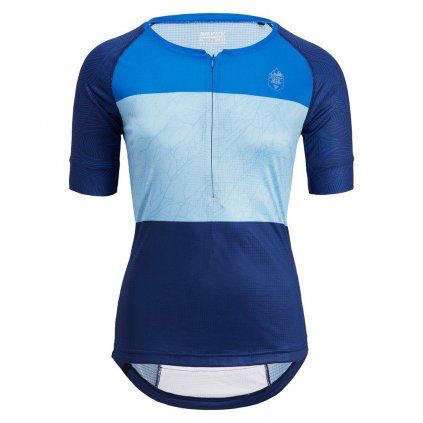 Dámský MTB dres SILVINI Stabina modrá (Velikost XS)