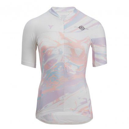Dámský cyklo dres SILVINI Catirina bílá (Velikost XS)