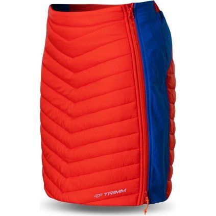 Dámská zateplená sukně TRIMM Ronda oranžová/modrá (Velikost XS, Barva orange/ jeans blue)