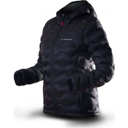 Dámská zimní bunda TRIMM Trock Lady černá (Velikost XS, Barva black/ light grey)