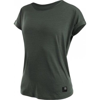Dámské merino triko SENSOR Merino Air Traveller zelené (Barva zelená, Velikost S)