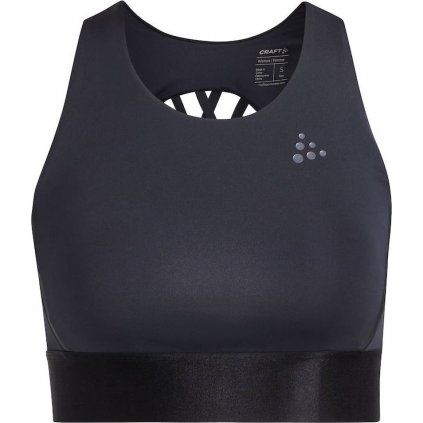Dámský sportovní top CRAFT Adv Hit Padded Sport Top černý (Velikost XS)