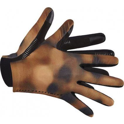 Cyklistické rukavice CRAFT Adv Gravel oranžové (Velikost M)