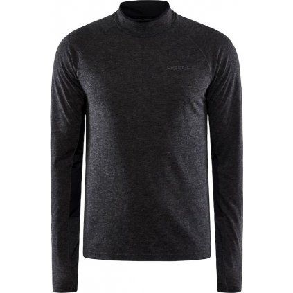 Pánské merino triko CRAFT Adv Subz Wool LS 2 černé (Velikost S)