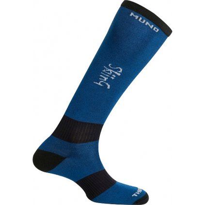 669 mund skiing lyzarske ponozky tm modre typ 31 35 s
