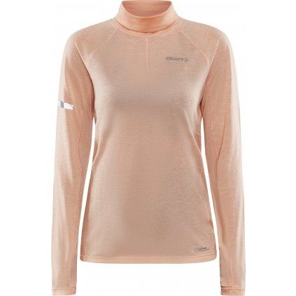 Dámské triko merino CRAFT Adv Subz Wool Ls 2 růžové (Velikost XS)