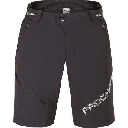 Pánské outdoorové kraťasy PROGRESS Genius Shorts černé (Velikost M)