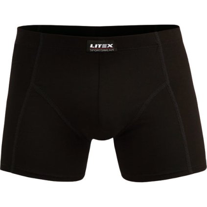 Pánské boxerky LITEX 1ks šedé/černé (Velikost M, Barva šedomodrá)
