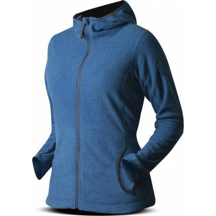 Dámská fleecová mikina TRIMM Neona navy melange (Velikost XS, Barva navy melange)