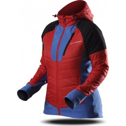 Dámská sportovní bunda TRIMM Contra red/jeans blue (Velikost XS, Barva red/ jeans blue)