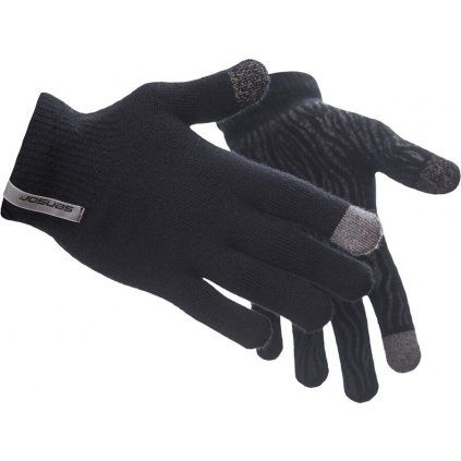 Unisex merino rukavice SENSOR černé (Barva černá, Velikost L/XL)
