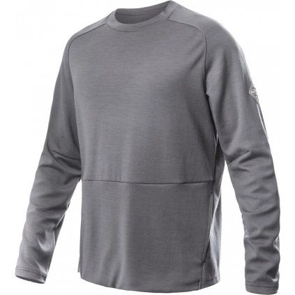 Pánská merino mikina SENSOR Upper traveller šedá (Velikost L, Barva šedá)