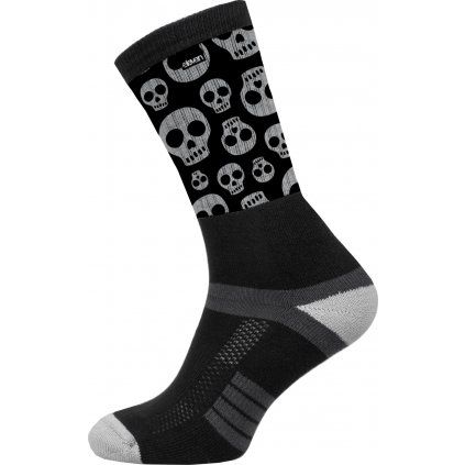 Ponožky ELEVEN Suba Cute Skulls Black (Velikost L (42-44))