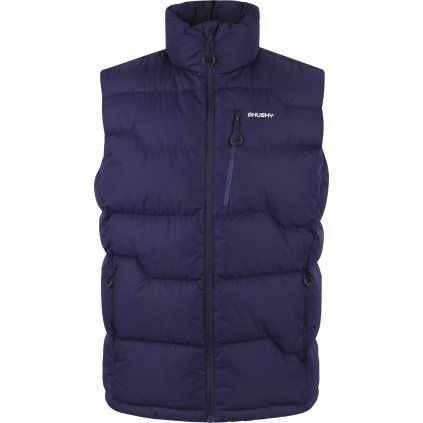 Pánská péřová vesta HUSKY Deep modrá (Velikost XXXL)