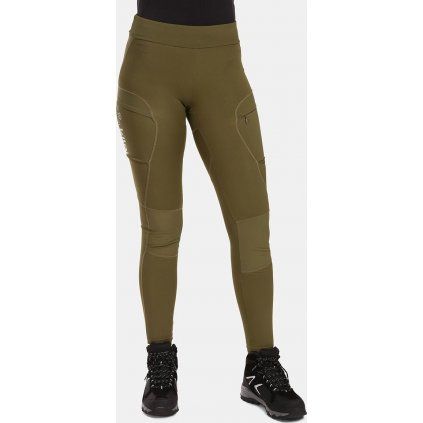 Dámské outdoorové legíny KILPI Mounteria zelené (Velikost 40)