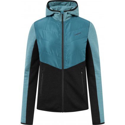 Dámská outdoorová bunda VIKING Creek Hoodie tyrkysovočerná (Velikost XS)