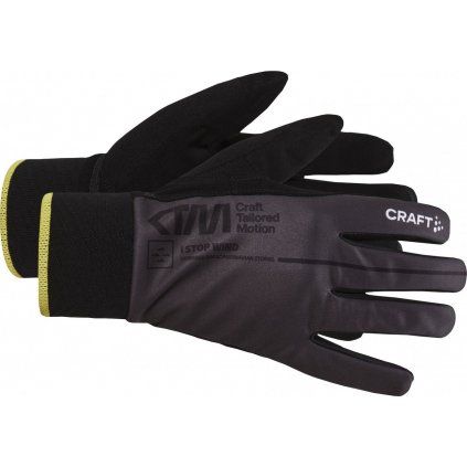 Běžecké rukavice CRAFT Ctm Race černé (Velikost XS)