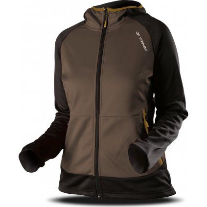 Dámská mikina TRIMM Oasis Lady khaki/grafit black (Velikost XS, Barva khaki/ grafit black)