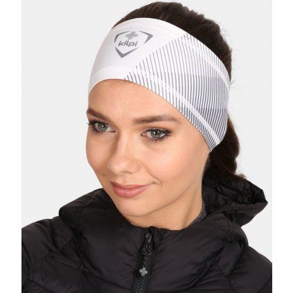 Unisex běžecká čelenka KILPI Brillians bílá (Velikost UNI)