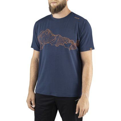 Pánské tričko VIKING Lenta Bamboo Light T-Shirt modrá (Velikost L)