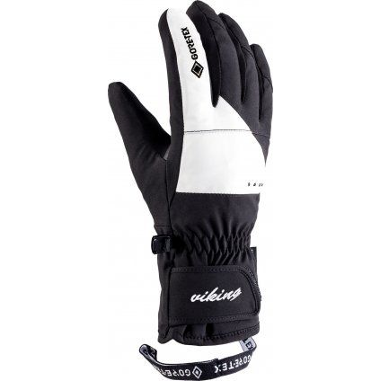 Dámské lyžařské rukavice VIKING Sherpa GTX® černobílá (Velikost 5)