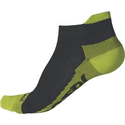 Ponožky SENSOR Race coolmax invisible černá/zelená (Barva černá, Velikost 6/8)