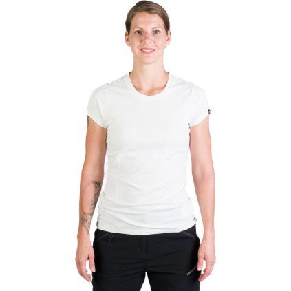 Dámské bavlněné triko NORTHFINDER Sheila bílé (VELIKOST 2XL)