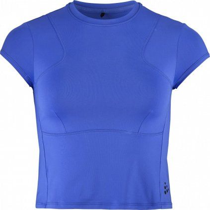Dámské triko CRAFT ADV Tone Cropped - modrá (Velikost XS)
