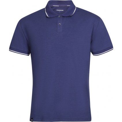 Pánská bambusová polokošile PROGRESS Original Polo Bambus modrá (Velikost S)