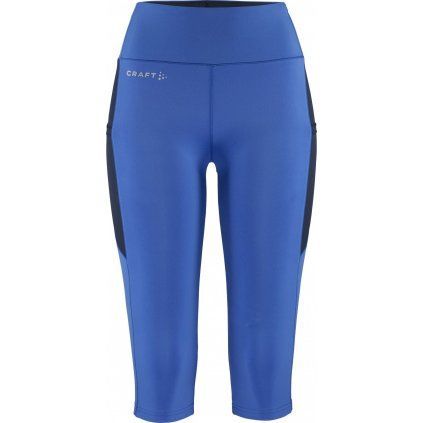 Dámské elastické 3/4 kalhoty CRAFT ADV Essence Capri 2 - modrá (Velikost XS)