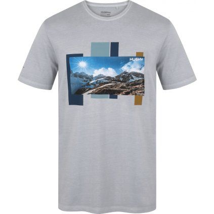 Pánské bavlněné triko HUSKY Tee Skyline šedé (Velikost XXXL)