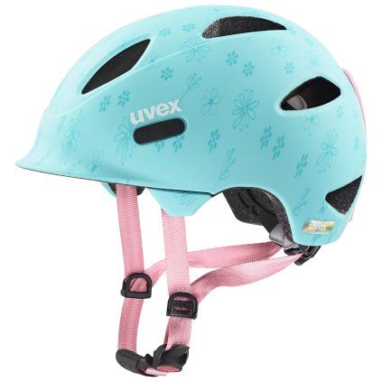 Dětská cyklistická helma UVEX Oyo Style Flowers modrá (Velikost 46-50)