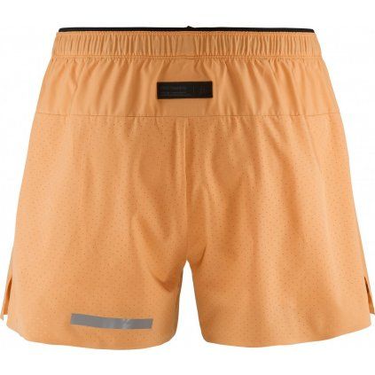 Pánské běžecké šortky CRAFT PRO Hypervent 2in1 2 - oranžová (Velikost S)