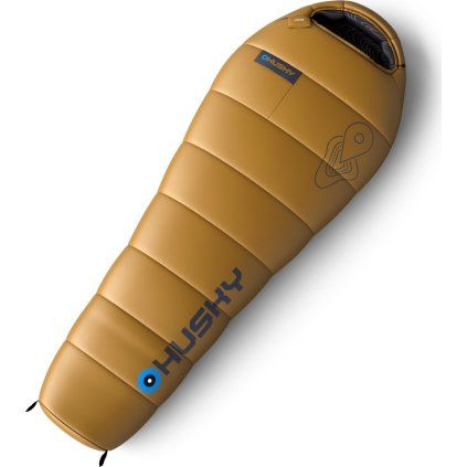 Syntetický třísezónní dětský spacák HUSKY Junior mustard (Velikost OneSize)