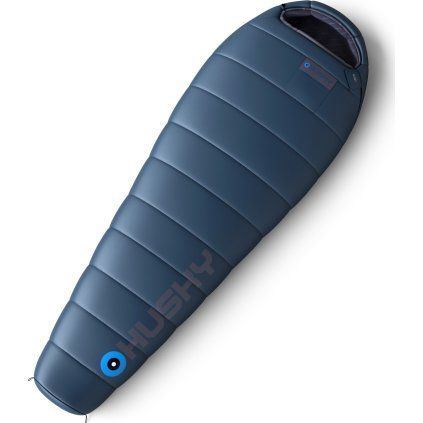 Syntetický třísezónní spacák Husky modrý (Velikost OneSize)