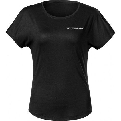 Dámské funkční tričko TRIMM Change lady black melange (Velikost XS, Barva black melange)