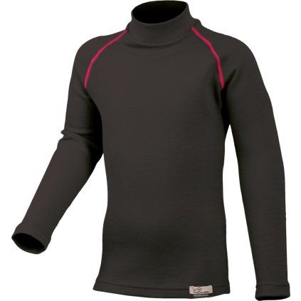 Dětská merino mikina LASTING Sony černá (Velikost 90)