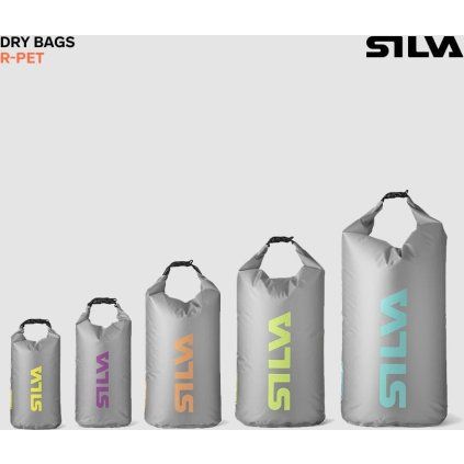 Vak SILVA Dry Bag R-PET 12L šedá (Velikost 12L)