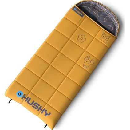 Dětský třísezónní spacák HUSKY Kids Gizmo žlutý (Velikost OneSize)