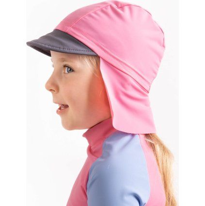 Dětská kšiltovka UNUO s plachetkou a UV ochranou 50+, Růžová (Velikost XS (42 - 44 cm), Věk 6-12 měsíců)