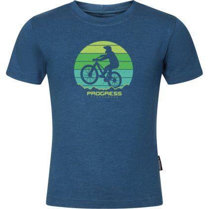 Dětské triko PROGRESS Aromatico Biker modré (Velikost 128/1)
