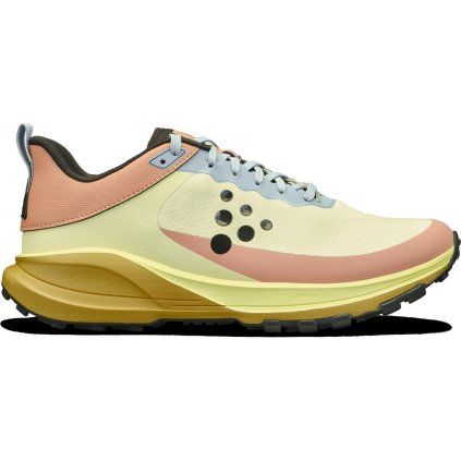 Dámské běžecké boty CRAFT Pure Trail X - žlutá (Velikost 4)