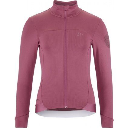 Dámský cyklodres CRAFT ADV Bike SubZ LS - růžová (Velikost S)