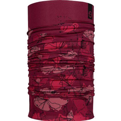Multifunkční šátek ELEVEN Efez Floral Bordo (Velikost UNI)